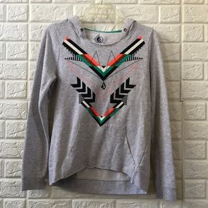 Volcom high low sweatshirt‎ hoodie pullover